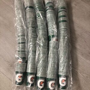 (5) 100 Count "NEW" Gatorade 7oz Disposable Sports Cups Drinking Cups 500 Total